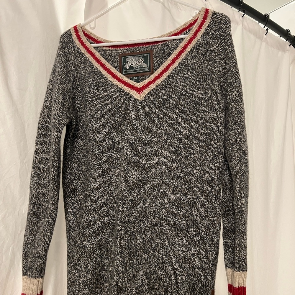Roots womens Cabin/“sock monkey” sweater
